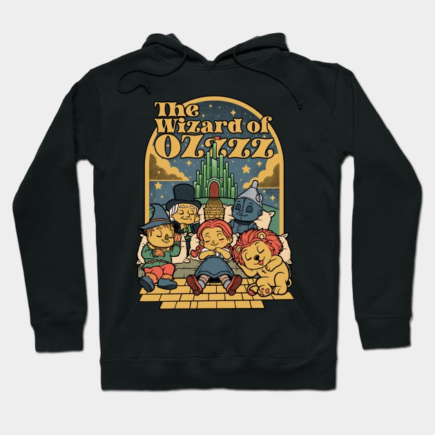 The Wizard Of Sleep - Cute Vintage Movie Hoodie by Studio Mootant